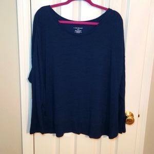 Lane Bryant 22/24 dark teal blue sweater